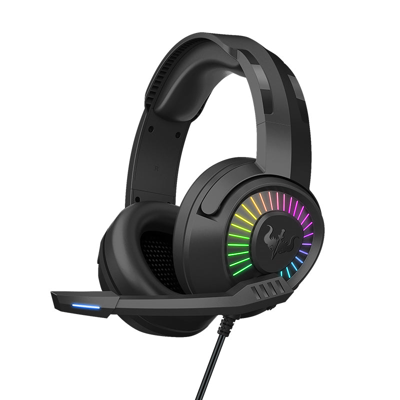 OVLENG GT67 E-sports USB+3.5mm Wired Headphone Noise Reduction Microphone Over-ear LED Lighting Volume Control Gaming Headset OVLENG GT67 E-sports USB+3.5mm Wired Headphone Noise Reduction Microphone Over-ear LED Lighting Volume Control Gaming Headset